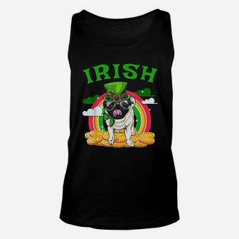 Irish Pug Funny St Patricks Day Leprechaun Dog Unisex Tank Top - Seseable