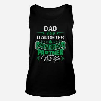 Irish St Patricks Day Dad And Daughter Shenanigans Partner For Life Family Gift Unisex Tank Top - Seseable