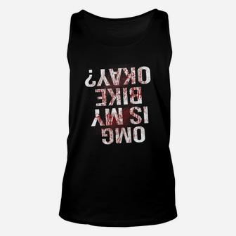 Is My Bike Ok Bmx Funny Cycling Blood Sarcastic T-shirt Unisex Tank Top - Seseable
