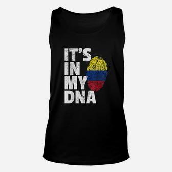 It Is In My Dna Colombian Colombia Flag National Pride Roots Unisex Tank Top - Seseable