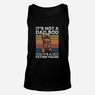 It Is Not A Dad Bod It Is A Father Figure Funny Bear Drinking Vintage Unisex Tank Top - Seseable