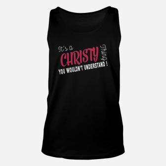Its Christy Thing Name Unisex Tank Top - Seseable