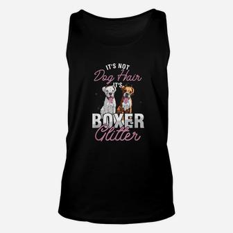 Its Not Dog Hair Its Boxer Glitter Unisex Tank Top - Seseable