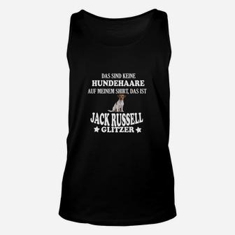 Jack Russell Glitzer Unisex TankTop, Lustiges Hunde-Haare Design - Seseable