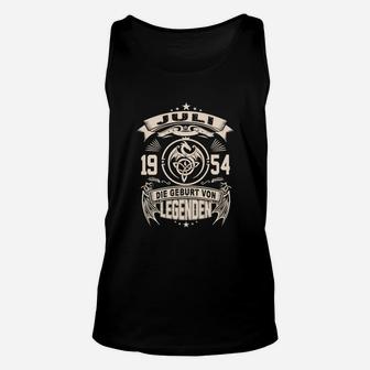 Jahrgang 1954 Legenden Unisex TankTop, Vintage Geburtstag Design - Seseable