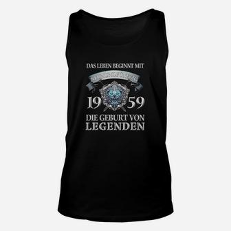 Jahrgang 1959 Legenden Unisex TankTop, Perfekt für 59. Geburtstage - Seseable