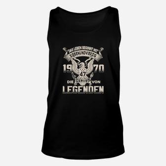 Jahrgang 1970 Legenden Geburtstag Unisex TankTop für Retro Fans - Seseable