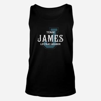 James Shirts - Team James Lifetime Member Name Shirts Unisex Tank Top - Seseable