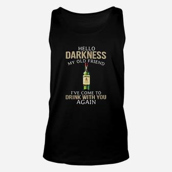 Jameson Hello Darkness My Old Friend I ve Come To Drink With You Unisex Tank Top - Seseable