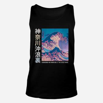 Japanese Wave Vintage Unisex Tank Top - Seseable