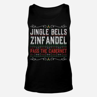 Jingle Bells Zinfandel Pass The Cabernet Wine Christmas Tee Unisex Tank Top - Seseable