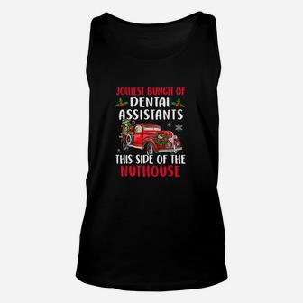 Jolliest Bunch Of Dental Assistants Merry Christmas Unisex Tank Top | Seseable CA