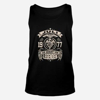 Juli 1977 Legenden Unisex TankTop, Vintage Design für Herren - Seseable