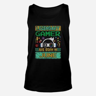 June Birth Legendary Gamers Video Gaming T Shirt G - Mens Premium T-shirt Unisex Tank Top - Seseable