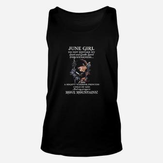 June Girl Do Not Mistake My Quiet And Gentle Spirit Unisex Tank Top - Seseable