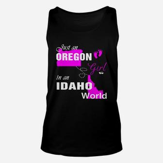 Just A Girl In Idaho World Unisex Tank Top - Seseable