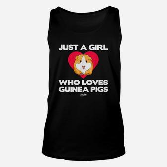 Just A Girl Who Loves Guinea Pigs Funny Guinea Pig T Shirt Unisex Tank Top - Seseable