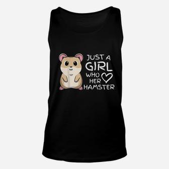 Just A Girl Who Loves Her Cute Hamster Pet Unisex Tank Top - Seseable