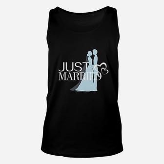 Just Married Gift For Couples Wedding Anniversary Newlywed Unisex Tank Top - Seseable
