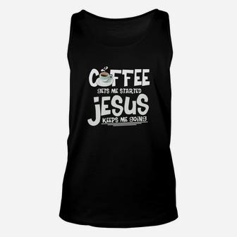 Kaffee Und Jesus Christliche Lustig TankTop - Seseable