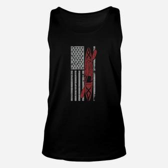 Kayak American Flag Funny Tshirt - Mens Premium T-shirt Unisex Tank Top | Seseable FR