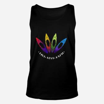 Kayaking Gift Design Outdoors I Love To Kayak Unisex Tank Top | Seseable CA