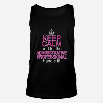 Keep Calm Administrative Professional Assistant Day Unisex Tank Top - Seseable