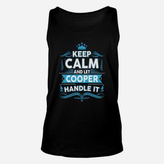 Keep Calm Cooper, Cooper Tshirt Unisex Tank Top - Seseable