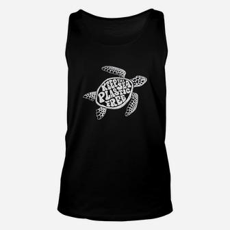 Keep The Sea Plastic Fre Cute Sea Turtle Earth Day Unisex Tank Top - Seseable