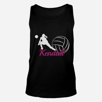 Kendall Name Gift Personalized Volleyball Unisex Tank Top - Seseable