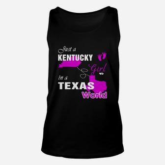 Kentucky Girl In Texas Unisex Tank Top | Seseable UK