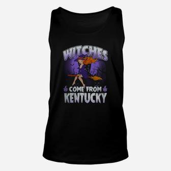 Kentucky Halloween Shirts Witches Come From Kentucky Halloween Unisex Tank Top - Seseable