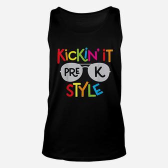 Kickin It Prek Style Kids Back To School Teacher Unisex Tank Top - Seseable