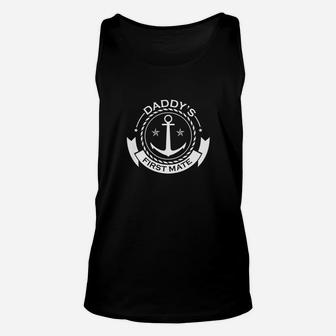 Kids Daddys First Mate Kids Sailing Ship Anchor Unisex Tank Top - Seseable