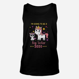 Kids Going To Be A Big Sister 2020 Cute Unicorns Unisex Tank Top - Seseable