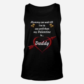 Kids Valentines Day Daughter Daddy Unisex Tank Top - Seseable