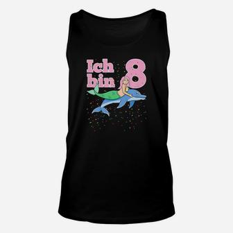 Kinder Achter 8 Geburtstag Meerjungfrau Delfin Ich Bin Acht 8 TankTop - Seseable