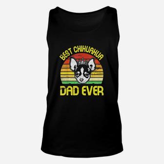 King Dog Best Chihuahua Dad Ever Vintage Retro Father Unisex Tank Top - Seseable