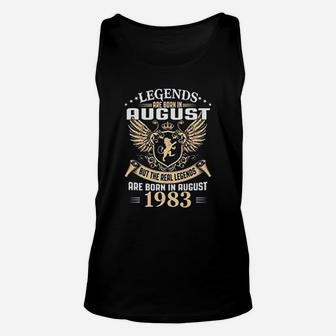 Kings Legends Are Born In August 1983 Birthday Vintage Gift Unisex Tank Top - Seseable