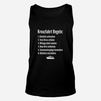 Kreuzfahrt Regeln Herren Unisex TankTop, Reise-Liebhaber Design - Seseable