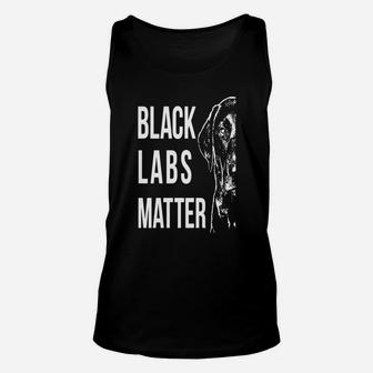 Labrador T-shirt - Black Labs Matter Unisex Tank Top - Seseable