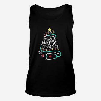 L&d Nurse Crew Merry Christmas Labor And Delivery Nursing Unisex Tank Top - Seseable