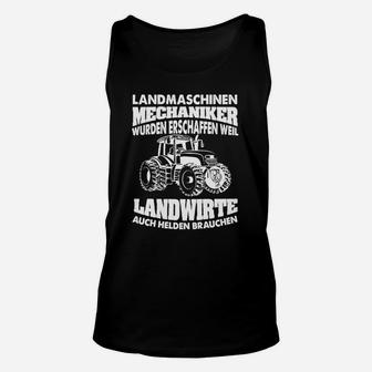 Landmaschinen Mechaniker Hero Unisex TankTop, Bauern Retter Tee - Seseable