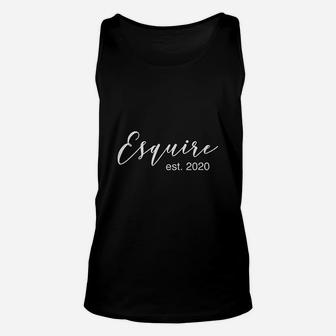 Law School Graduation Gifts For Him Her Esquire 2020 Lawyer Unisex Tank Top - Seseable