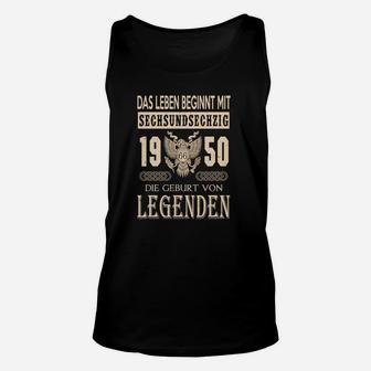 Legenden 1950 Geburtsjahr Adler-Design Unisex TankTop für Jubiläumsfeiern - Seseable