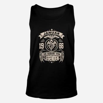 Legenden-Geburtstagsshirt Januar 1966, Vintage Stil Tee Unisex TankTop - Seseable