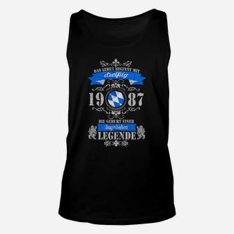 Legenden Jahrgang Herren Unisex TankTop, Spruch Motiv Tee - Seseable