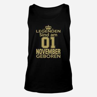 Legenden Sind Am 01 November Geboren TankTop - Seseable