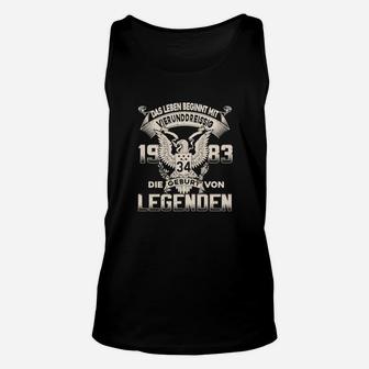 Legendengeburt 1983-1984, Adler-Motiv Geburtstags-Unisex TankTop für Jahrgang - Seseable