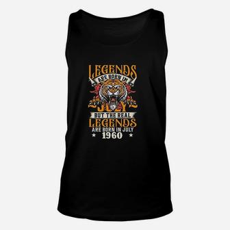 Legends Are Born In July But The Real Legends Are Born In July 1960 Unisex Tank Top - Seseable